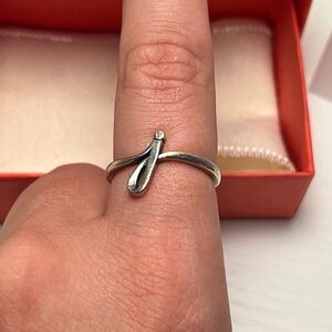 James Avery letter “J” ring size 8